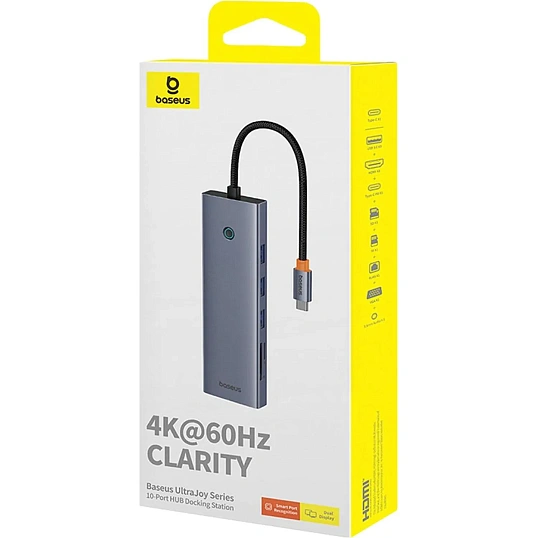 Разветвитель USB Baseus UltraJoy 10-Port Sp.Grey Type-C B0005280C811-00