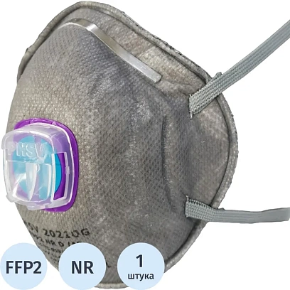 Полумаска фильтрующая PHSV 2021OG с кл FFP2 до 12ПДК