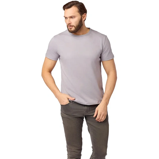 Футболка (160 г.) с кор.рукавом св.серый (XL)