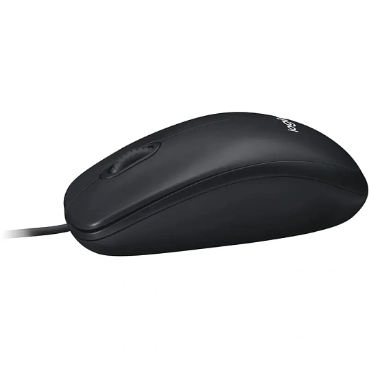 Мышь компьютерная Logitech USB  WIRED M100R DARK/GREY (910-006765)