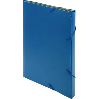 Папка на резинках с 13 отделениями А4, 700мкм, синий                  