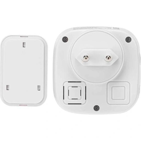 Звонок дверной беспроводной c цифровым кодированием белый/серый Rexant