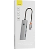 Разветвитель USB Baseus UltraJoy 4-Port Sp.Grey USB-A-3.0+C B0005280B811-09