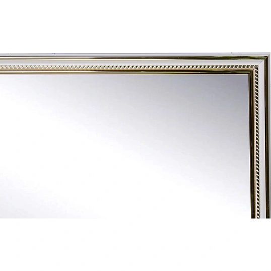 Зеркало МГЛ_ настенное 120 (400x1000) багет ПВХ белая косичка