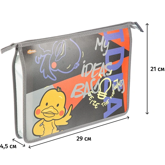 Папка для тетрадей Idea,А4,молн.,пласт.,ПТ-813