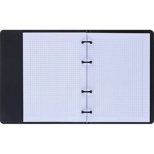 Тетрадь общая, BS, А5, 120л., клетка, кольца, Believe, черный N4761