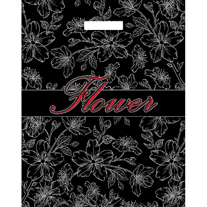 Пакет с вырубной ручкой 38х48+3 (40)  Флористик 50 шт/уп (ВУР02805)