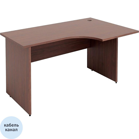 Стол письменный IN Рондо L правый 22/16 1400x900x755 ноче милано