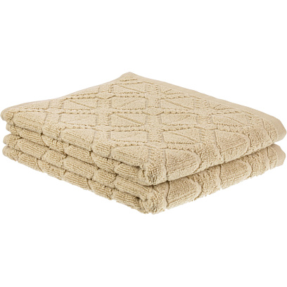 Набор полотенец махровых  для рук 50x80 см, 500 г/м2, Хаки 2шт