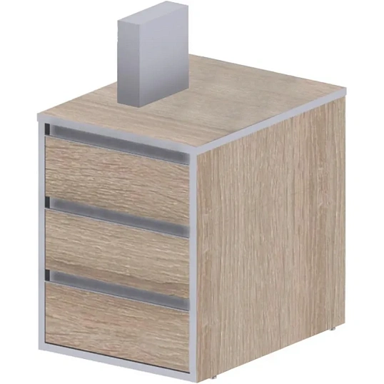 Тумба ED_Vita прист.V-3.1, центр.замок дуб сонома