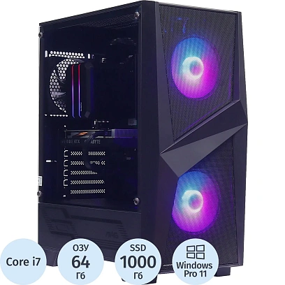 Системный блок Bigtech 7NG (i7 14700F,B760,64Gb,1Tb,4Tb,5070 Ti,1000W,w11p)