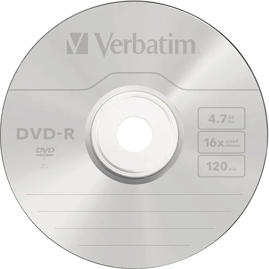 Носители информации DVD-R, 16x, Verbatim Azo, Slim/20 20шт в уп(43547)