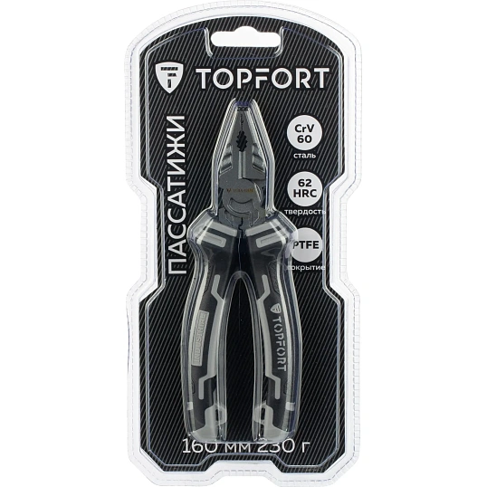 Пассатижи 160мм/6 Topfort Industrial