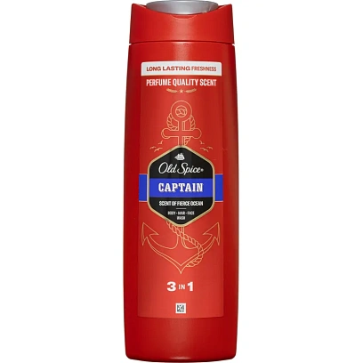 Гель для душа OLD SPICE гель д/душа+шампунь 3в1 Captain 400мл