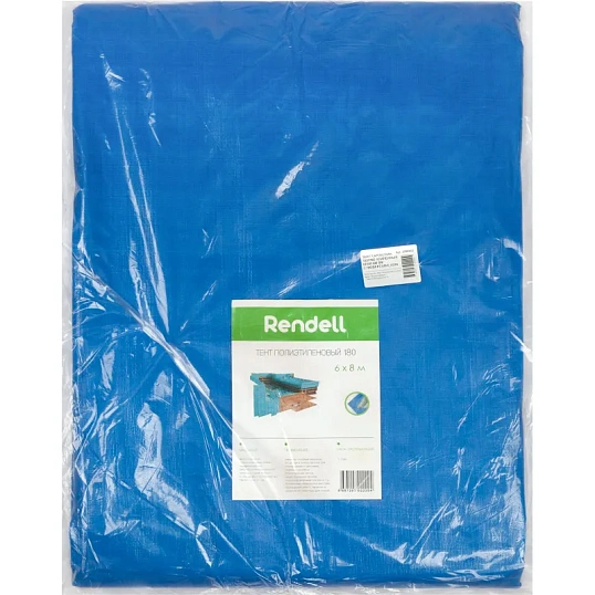 Тент ТАРПАУЛИН 180г/м2 усиленный край 6мx8м с люверсами_0324