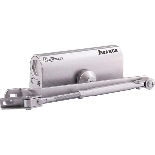 Доводчик дверной Isparus 420 (от 40 до 90 кг) (серебро)