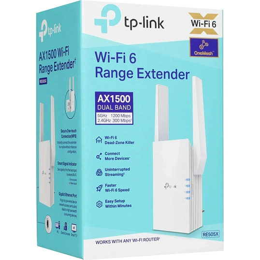 Усилитель сигнала Wi-Fi TP-Link RE505X AX1500
