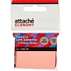 Стикеры Attache Economy с клеев.краем 38x51 мм,100 лист неоновый розовый