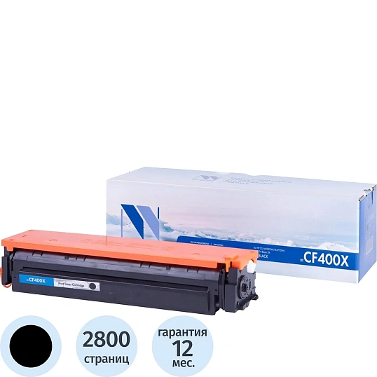 Картридж лазерный NV Print CF400X чер.для HP Color LaserJet Pro M252