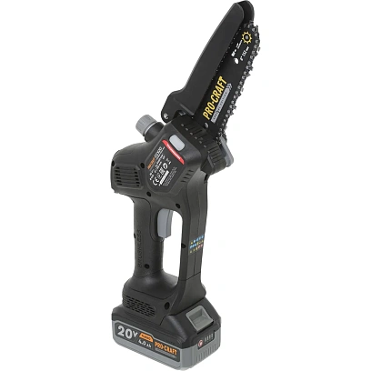 Пила цепная аккум. Procraft Professional 20В 6'(АКБ 4Ач+ЗУ) Кейс,CCS20