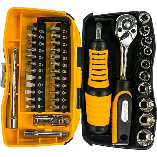 Набор инструмента универсальный STAYER PRO Compact 39, 39 предм, 25135-Н39