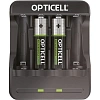 Зарядное устройство Opticell Eco Charg.6100001 +аккум.AA 2600mAh 2шт набор