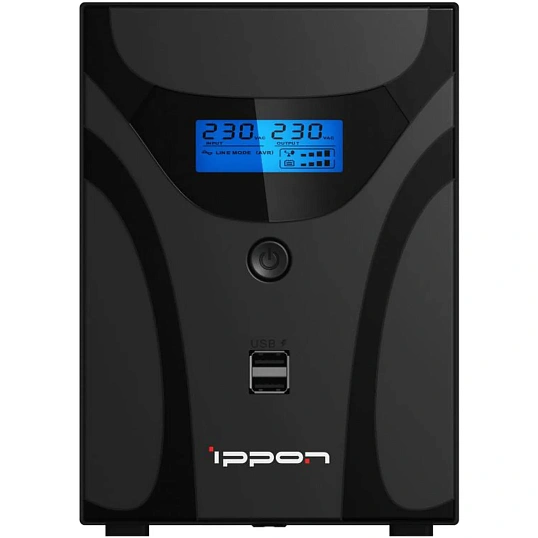 ИБП Ippon Smart Power Pro II 1600, 1600VA/960Вт, черный