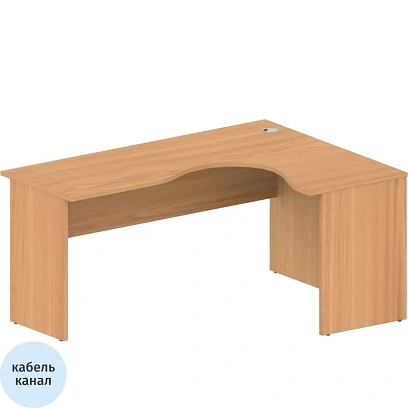 Стол Easy One правый (888,889) груша ароза Ш1600 Г1200