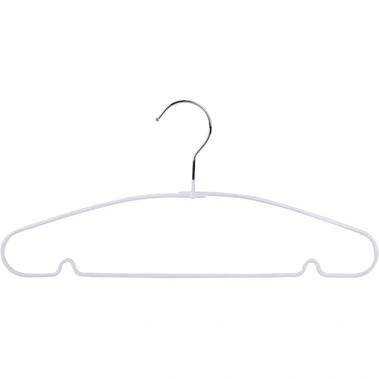 Вешалка-плечики WW_Attache MHT001/MHP048 мет,прям,пок.ПВХ,р48-50 бел.УП10шт