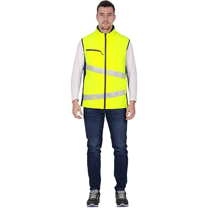 Жилет мужской утепленный ACTIVE (Жил005) жел/син (104-108, 170-176)