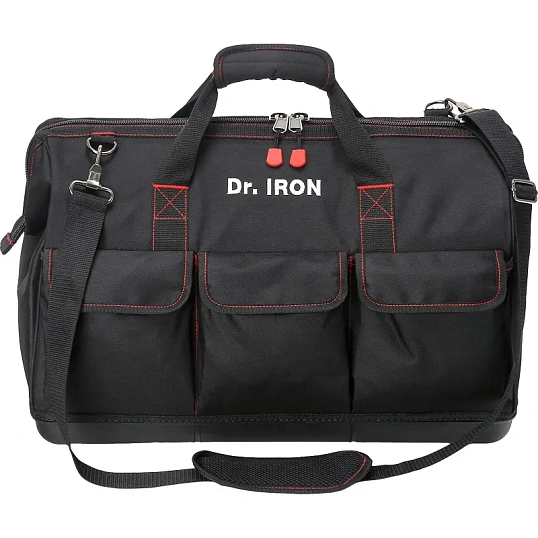 Сумка для инструмента с пластиковым дном с ремнем 51х26х39 Dr.IRON (DR1029)