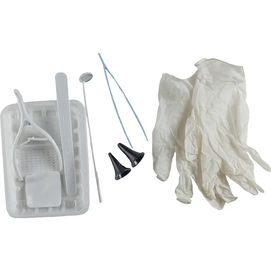 Набор оториноларинголога одноразовый ЕваЛор 1 (8 предметов), 10шт/уп