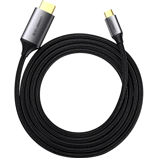 Кабель UGREEN MM142 (50570)USB-C to HDMI M-to-M Aluminum Shell 1,5 м серый