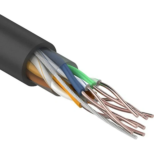 Кабель REXANT (01-0065) U/UTP, CAT5e, ZH нг(А)-HF,4PR,24AWG,OUT,SOLID,305