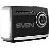 Радиоприемник Sven SRP-155, чёрный, BT/FM/AM/SW/USB/microSD, фонарь, аккум