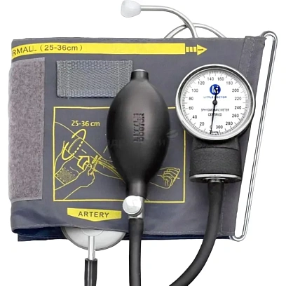 Тонометр механич.LITTLE DOCTOR LD-71А встр.стетоск,манжета25-36см с поверк