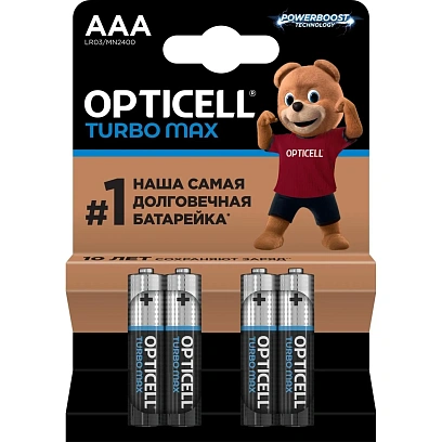 Батарейка Opticell Turbo Max AAA 4шт/уп
