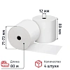 Ролики для касс 80мм (дл.80м,вт.12,из т/б) 4 шт/уп 10уп/кор (73499)