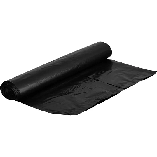 Мешки для мусора ПНД 120л 40мкм 10шт/рул черные 70х110см