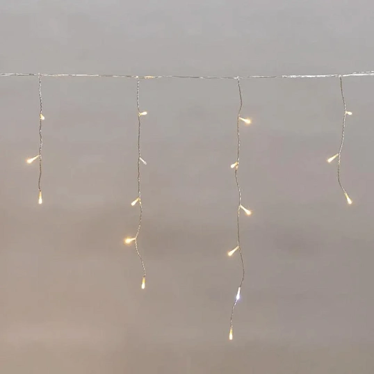 Гирлянда светодиодная АЙСИКЛ (бахрома) 5х0,6м, IP44, 112LED Теп бел 255-526