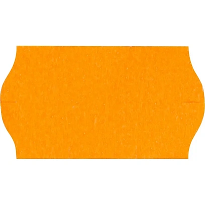 Этикет-лента Эконом 22х12 оранж волна 1000шт/рул 10рул/уп