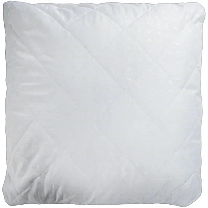 Подушка Luscan 70х70, стеганная, (иск. лебяжий пух/тик ПЭ), белые шашечки