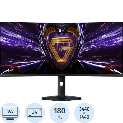 Монитор Xiaomi Curved G34WQi 2026 34/WQHD/180Hz/DPx2/HDMIx2/(ELA6650RU)