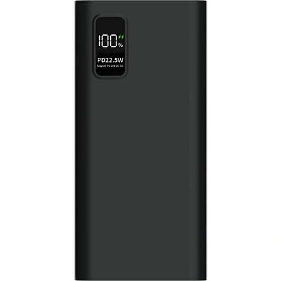 Внешний аккумулятор PERO PB07 30000 mAh,Li-Pol,output USB-C + 4USB-A,черный