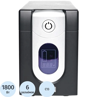 ИБП Powercom IMPERIAL IMD-3000AP, лин-инт., 3000ВА/1800Вт, 6xC13, LCD, USB