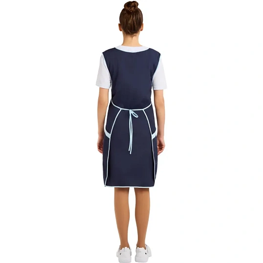 Фартук сарафан Маркет Мастер  цвет т. синий/св. голубой