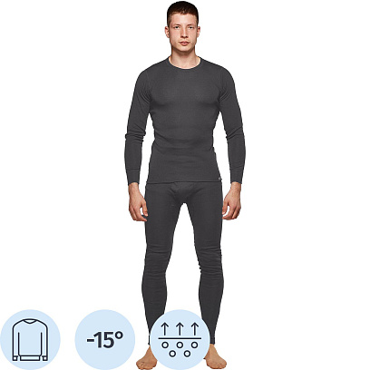 Термофутболка с дл. рукавом муж. т. сер. Sport р-р 46