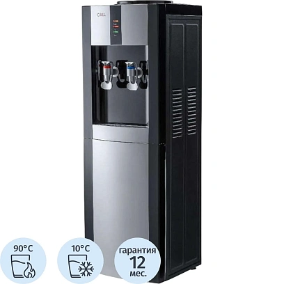 Кулер для воды AEL LC-AEL-47 black/silver напольный компрессорное охл