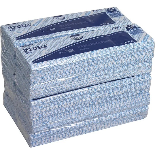 Материал протирочный нетканый WypAll X80 синий 25л/уп 7565 (KFC)