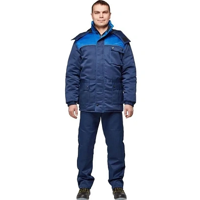 Куртка рабочая зимняя муж з08-КУ,цв. син/вас (р.60-62) 170-176
